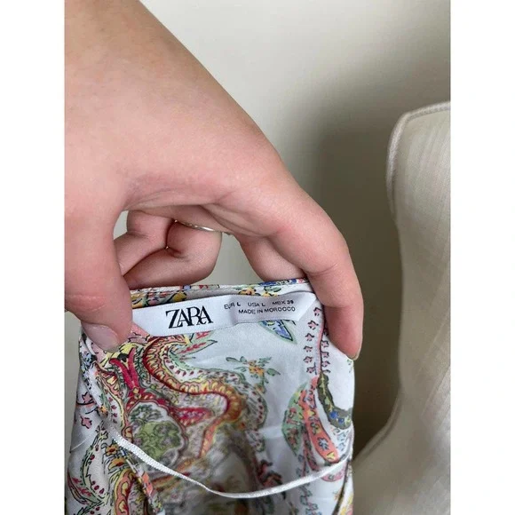 Zara Floral Blouse Top - Picture 7 of 7